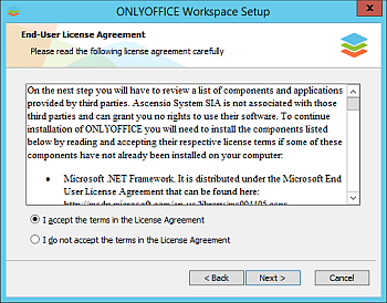 How to deploy ONLYOFFICE Workspace Community for Windows on a local server? Step 2