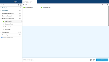 How to create a chat room using Talk? Step 2