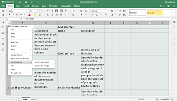 wrap text in excel Step 1