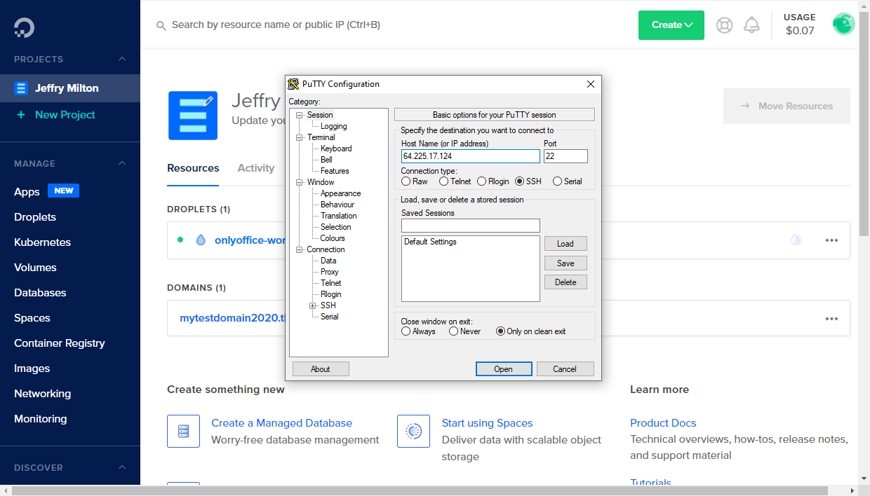 Connect to your server via SSH