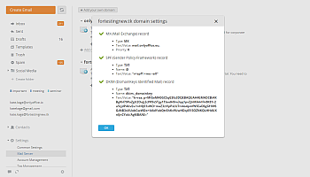 How to set up the portal Mail Server? Step 2