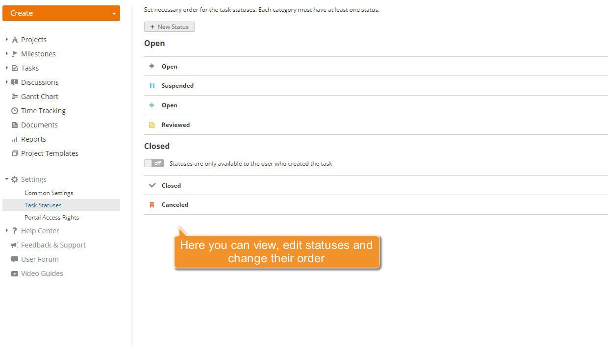 How to create custom task statuses? Step 2_3