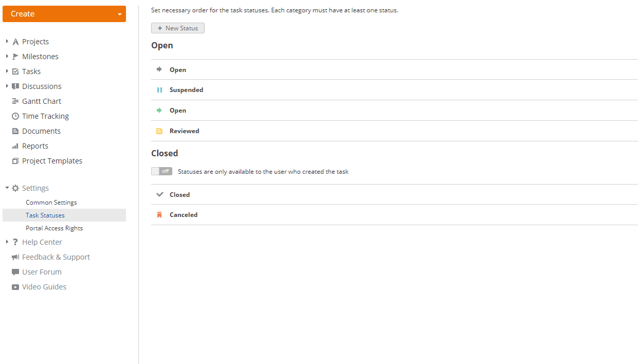 How to create custom task statuses? Step 2_3