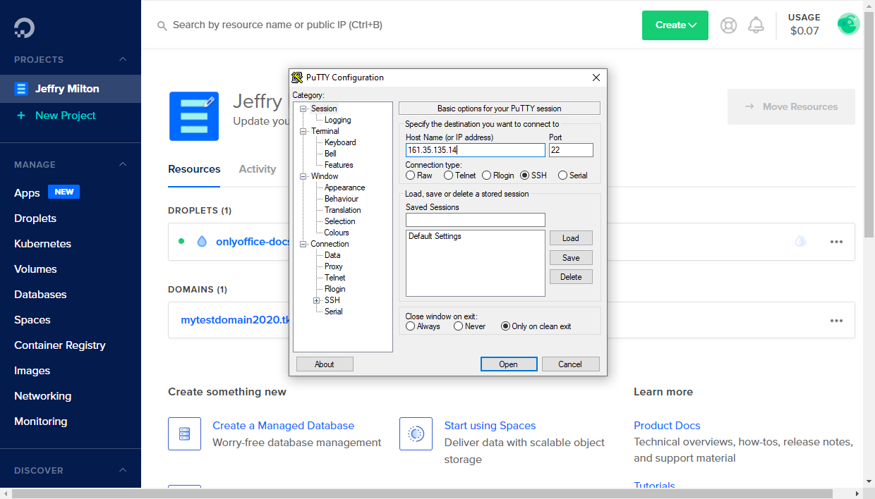 Connect to your server via SSH