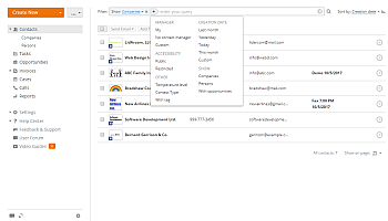 How to export your CRM customer database and edit it using Spreadsheet Editor? Step 2