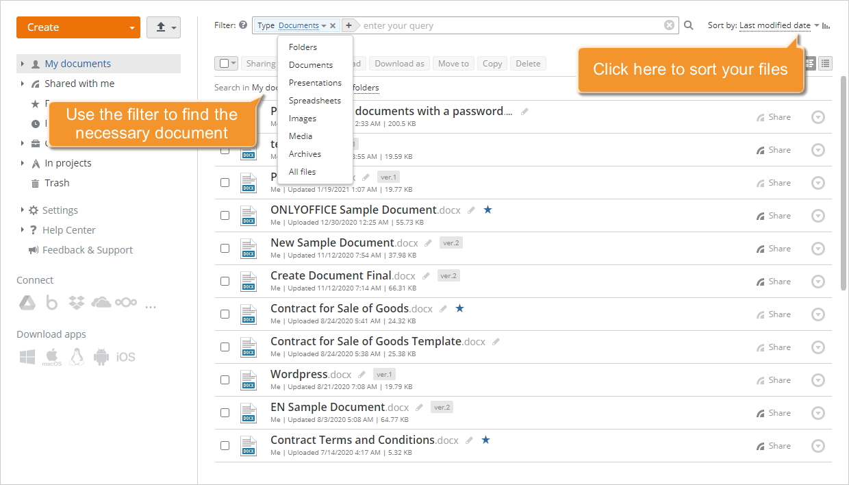 How to co-edit the document online? Step 2