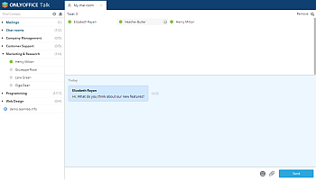 How to create a chat room using Talk? Step 3