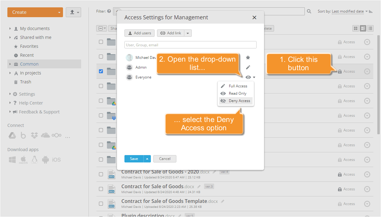 How to organize and manage your company documentation? Step 3