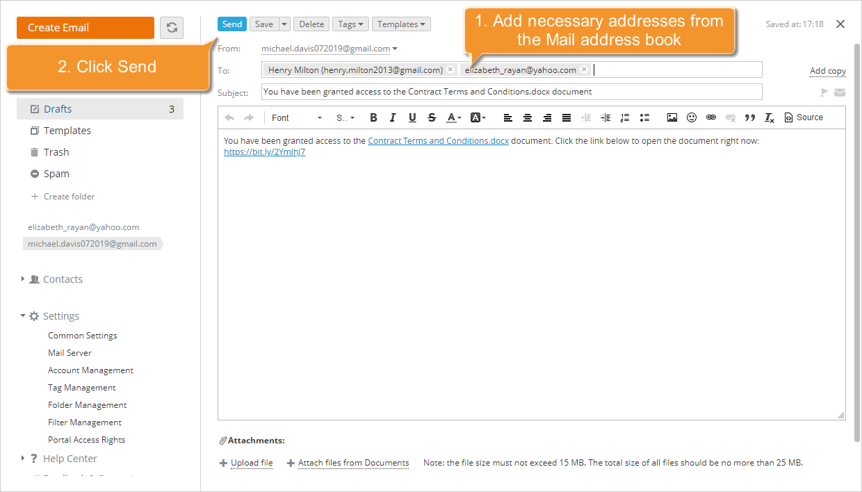 How to co-edit the document online? Step 3