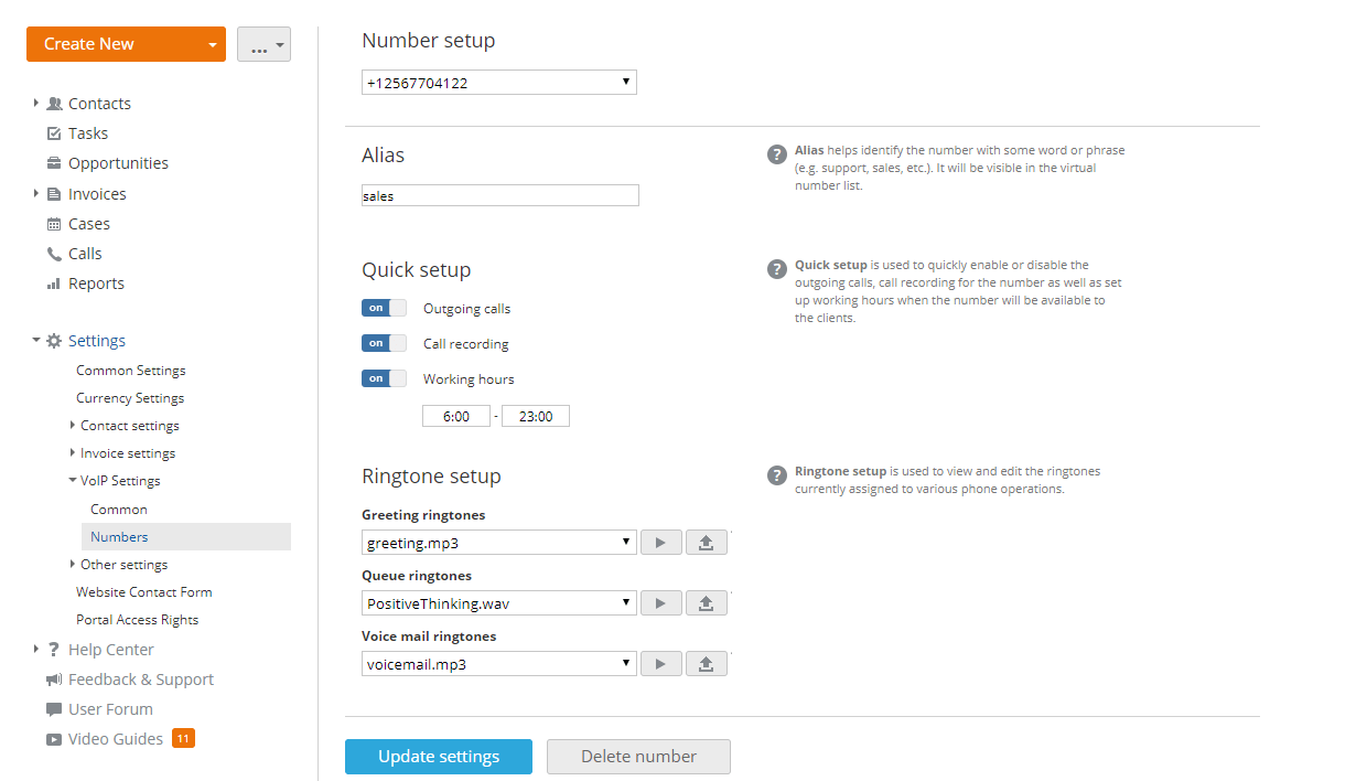 How to call your customers directly from your CRM? Step 3