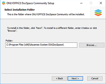 How to deploy ONLYOFFICE DocSpace Community for Windows on a local server? Step 3