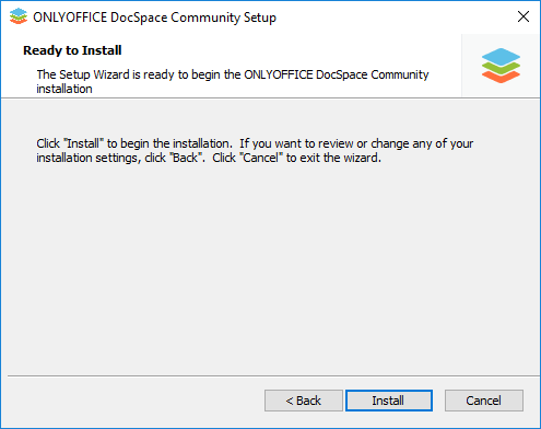 How to deploy ONLYOFFICE DocSpace Community for Windows on a local server? Step 3