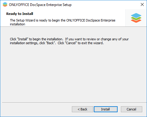 How to deploy ONLYOFFICE DocSpace Enterprise for Windows on a local server? Step 3