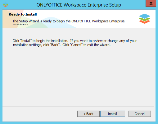 How to deploy ONLYOFFICE Workspace Enterprise for Windows on a local server? Step 3