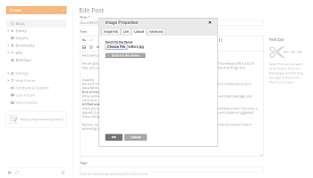 How to insert an image into your posted message? Step 3
