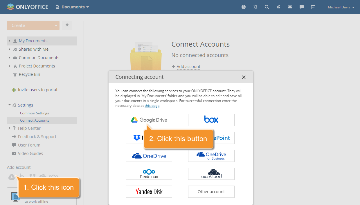 How ONLYOFFICE handles Google user data