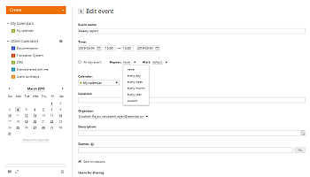 How to add a recurring event? Step 3