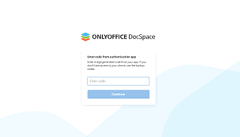 Using two-factor authentication in DocSpace