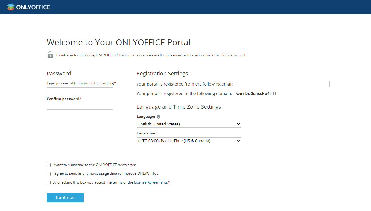 How to deploy ONLYOFFICE Workspace for Windows on a local server? Step 4