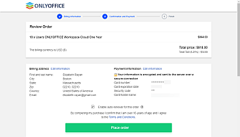 How to pay for your portal? Step 4