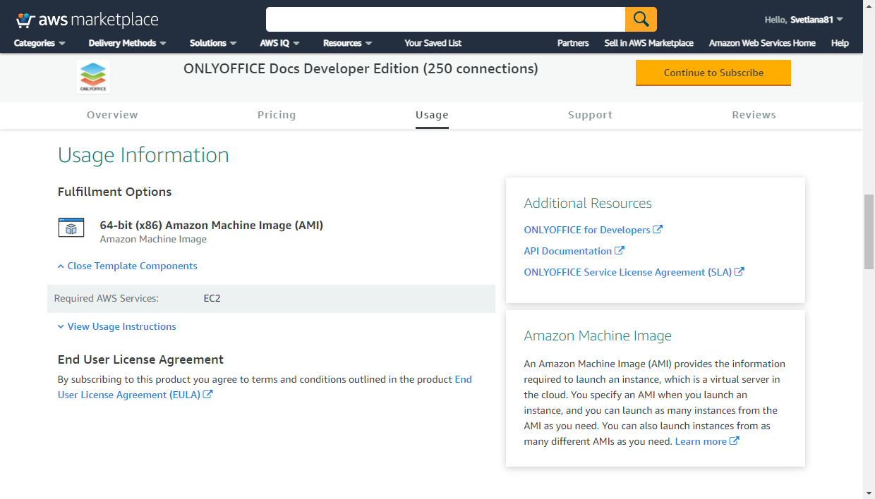 Abonnement à ONLYOFFICE AMI