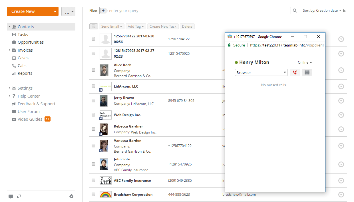 How to call your customers directly from your CRM? Step 5