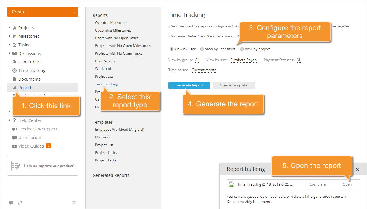 How to track the work time efficiently? Step 5
