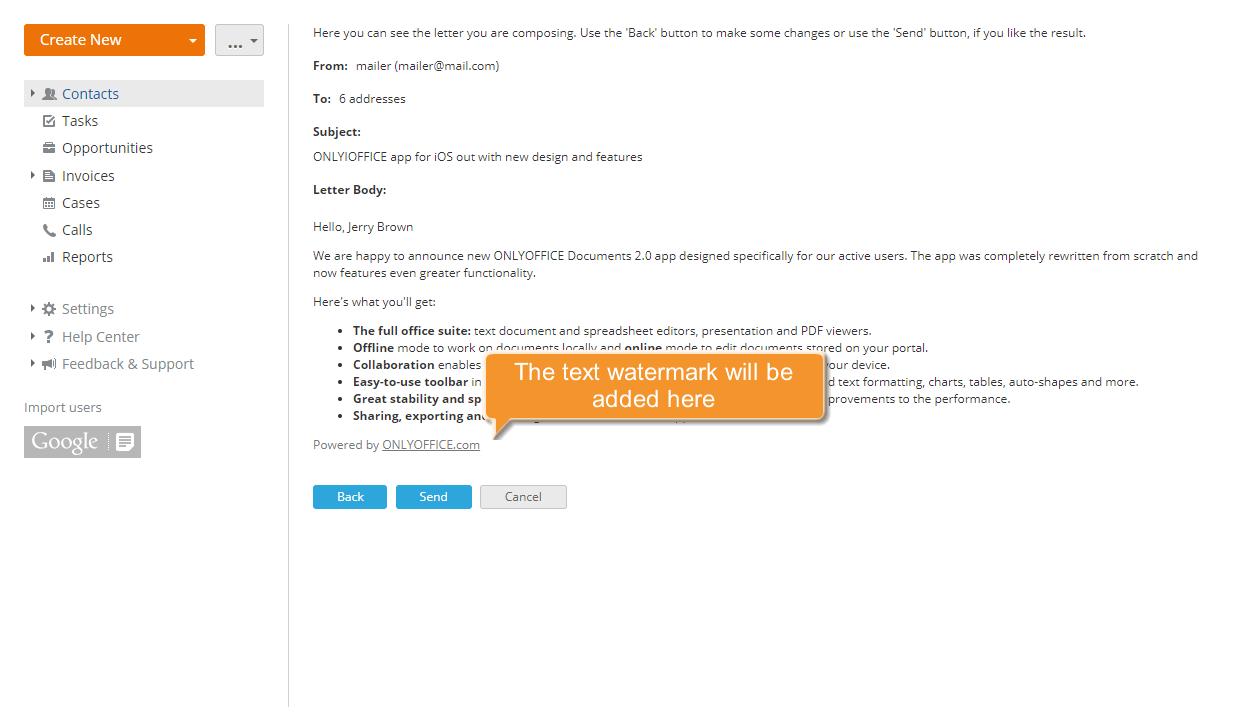 Comment organiser un envoi en masse? Étape 5