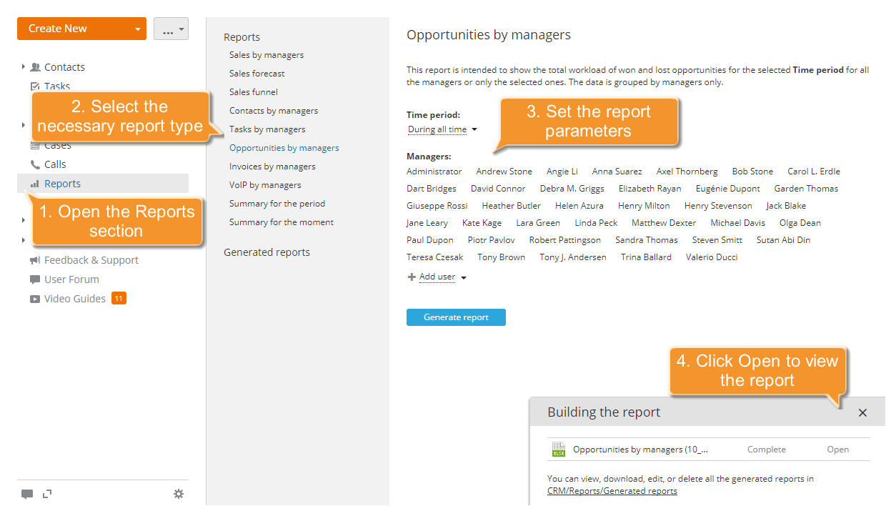 How to track your potential sales? Step 8