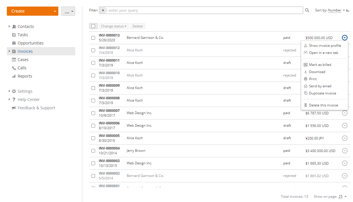 How to create invoices for your clients? Step 7