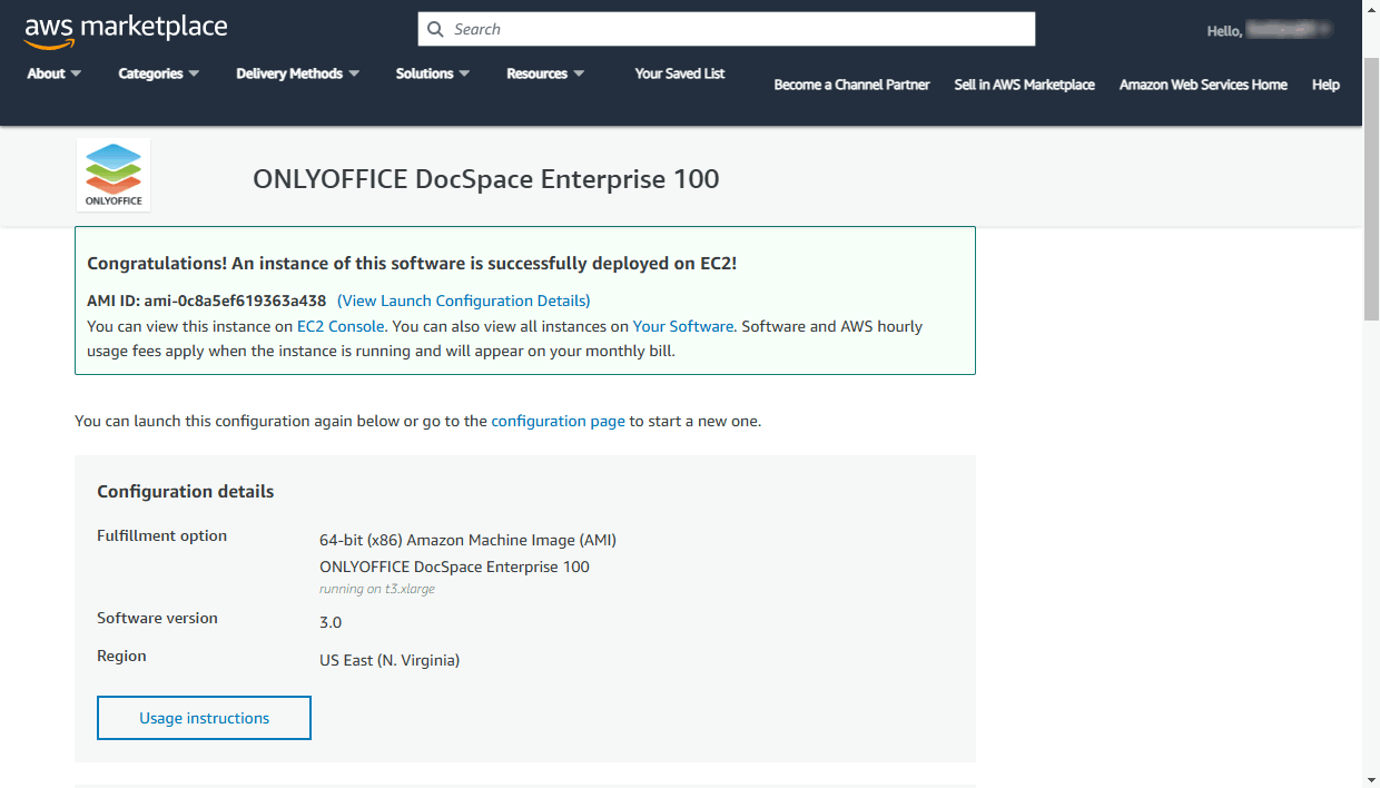 Démarrer votre instance ONLYOFFICE