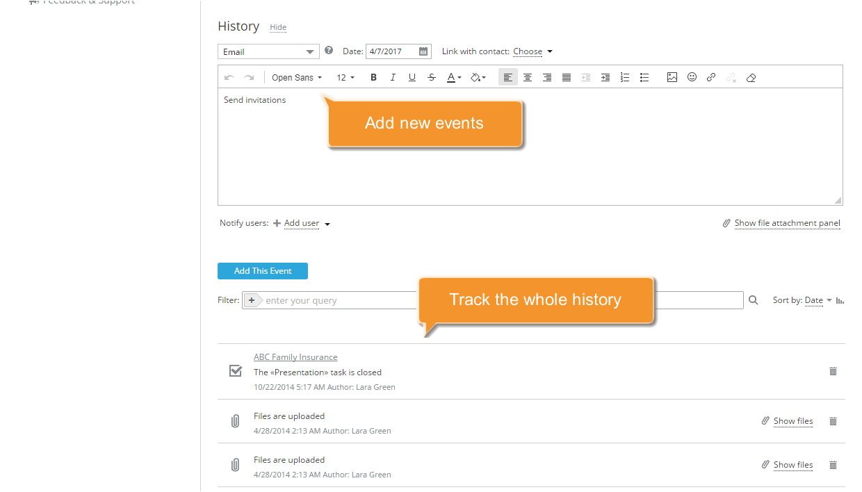 How to track your potential sales? Step 7