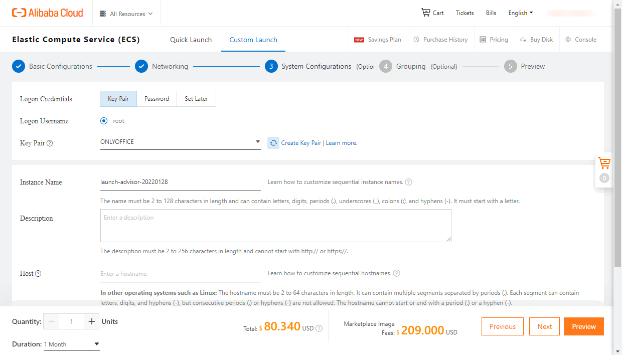 Launch your ONLYOFFICE instance