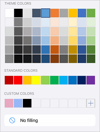 Change tab colors menu