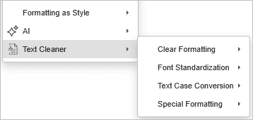 Text Cleaner context menu