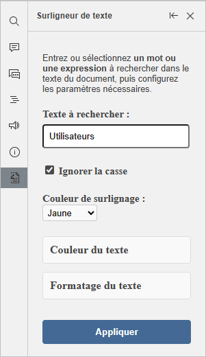 Module complémentaire Surligneur de texte