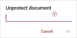 Unprotect document window
