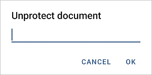 Unprotect document window