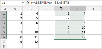 Fonction ASSEMB.V
