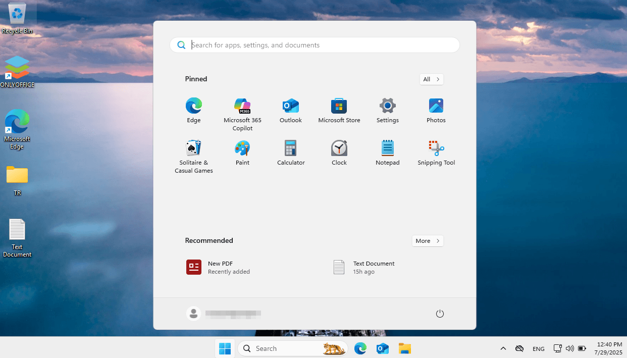Windows Settings