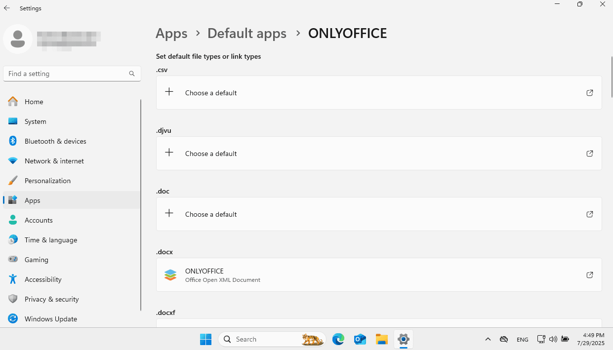 Manage application