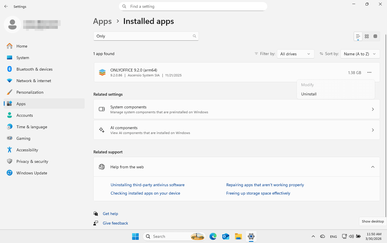 Installer l'éditeur de bureau