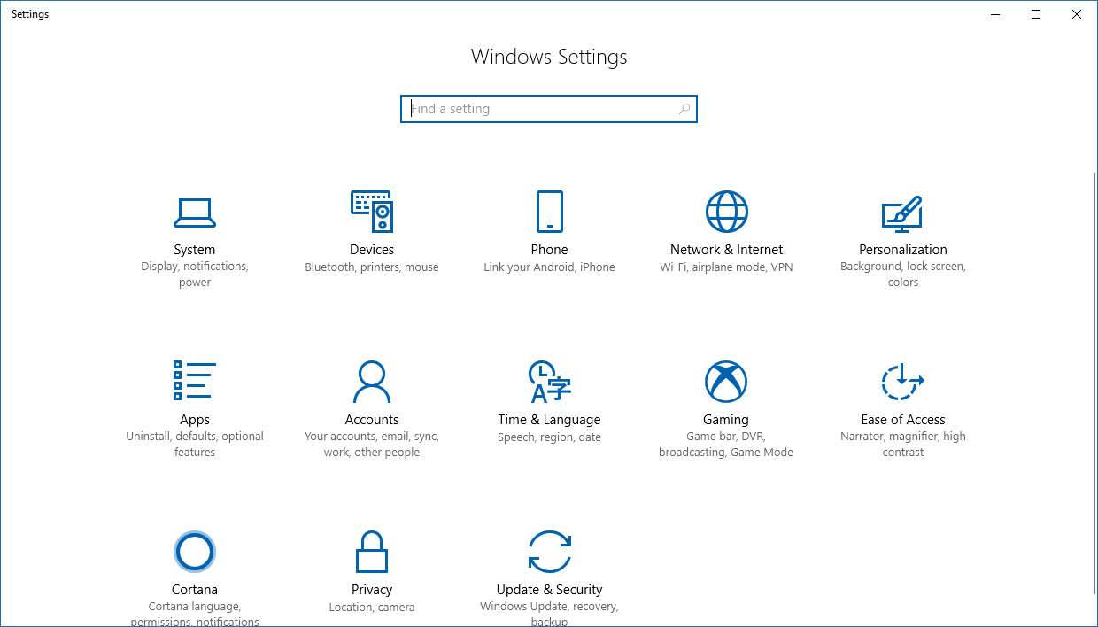 Paramètres de la fenêtre